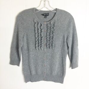 Agua Cashmere Gray 3/4 Sleeve Sweeter Size S